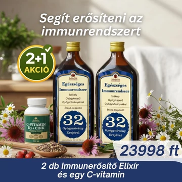 2 db Székely Gyógykeserű – Egészséges Immunrendszer 500 ml + Székely Patikárium C-Vitamin 1000 mg + D3 + Cink + Csipkebogyó 100 db