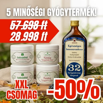 XXL 5-TERMÉKES GYÓGYCSOMAG – 2 Mester + 2 Hargitai + 1 Immun