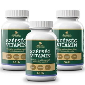 3 darab Székely Patikárium SZÉPSÉGVITAMIN Kapszula – Havi adag