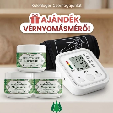 3 darab Mesterbalzsam Magnézium+ 250ml - AJÁNDÉK VÉRNYOMÁSMÉRŐVEL