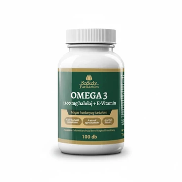 Székelyföldi Patikárium Omega-3 Halolaj 1200 mg + E-vitamin – 100 db