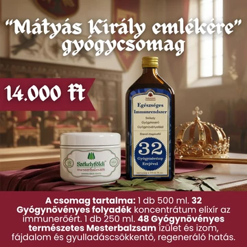 Mátyás Király emlékére – gyógycsomag