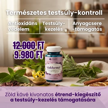 Alakformál – Étrend-kiegészítő a testsúly-kezelés és az oxidatív stressz támogatására