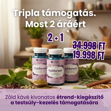 2+1 Alakformál – Étrend-kiegészítő a testsúly-kezelés és az oxidatív stressz támogatására