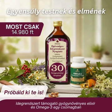 Idegrendszer és szellemi frissesség – gyógynövényes + omega-3 csomag