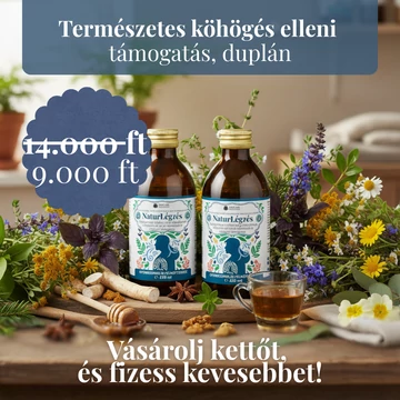 2 darab NaturLégzés – természetes köhögéscsillapító szirup (250 ml)