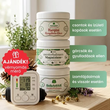 Gyulladáscsökkentő krémcsomag AJÁNDÉK VÉRNYOMÁSMÉRŐVEL!