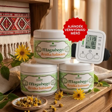 3xMagashegyi Árnika Balzsam + Ajándék Vérnyomásmérő