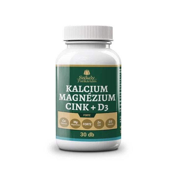 Székely Patikárium KÁLCIUM MAGNÉZIUM – CINK – D3 FORTE – Havi adag