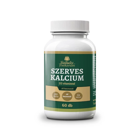 Székely Patikárium Szerves Kalcium – D3-vitamin – Havi adag