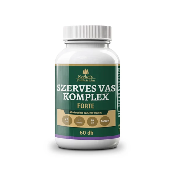 Székely Patikárium SZERVES VAS KOMPLEX FORTE 18MG – Havi adag