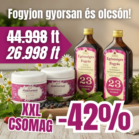 Fogyás Csomag – 2 Gyógykeserű + 2 Alakformál Krém