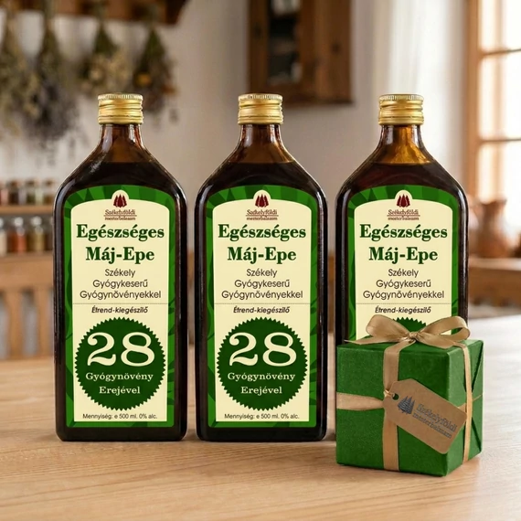 3 darab Egészséges Máj - Epe - Székely Gyógykeserű - MEGLEPETÉS AJÁNDÉKKAL