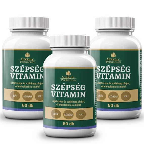 3 darab Székely Patikárium SZÉPSÉGVITAMIN Kapszula – Havi adag