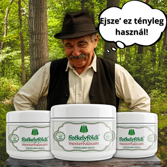 2+1 darab – Az EREDETI Székelyföldi Mesterbalzsam 48 gyógynövényből – 250 ml