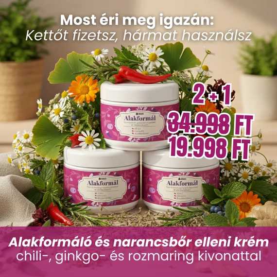 2+1 ALAKFORMÁL – Természetes gyógynövényekkel az alakjavításért (250 ml)