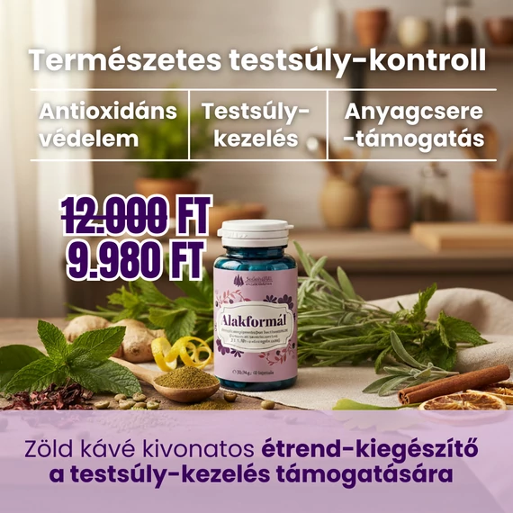 Alakformál – Étrend-kiegészítő a testsúly-kezelés és az oxidatív stressz támogatására