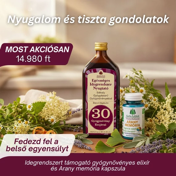Idegrendszer és memória támogatása – komplex gyógynövényes csomag