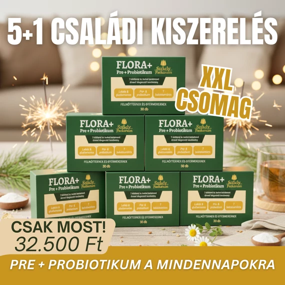5+1 Új generációs Flóra+ Pre-Probiotikum – 7 törzsű komplex inulinnal