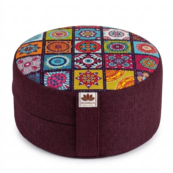 Meditációs Párna – Mandala Bordó #5