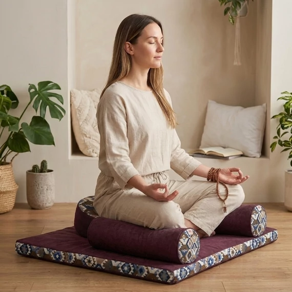 EXTRA Meditációs Párna Család - Nordik Bordó