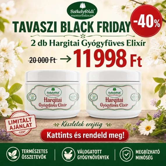 2 db Hargitai Gyógyfüves Elixír – 250 ml TAVASZI BLACK FRIDAY AKCIÓ