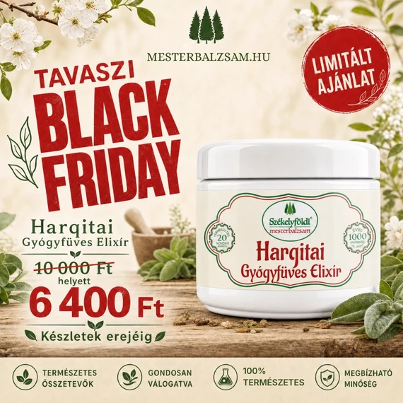 Hargitai Gyógyfüves Elixír – 250 ml TAVASZI BLACK FRIDAY AKCIÓ
