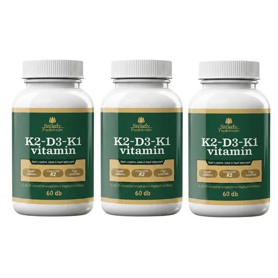 3 db Székely Patikárium K2-D3-K1 Vitamin Komplex